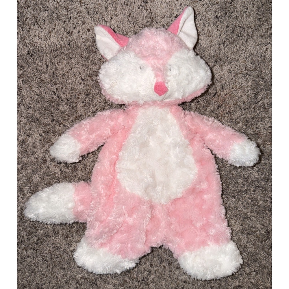 Baby Ganz Pink Finley Fox‎ Flat A Pat Plush Baby Toy Security Blanket Lovey